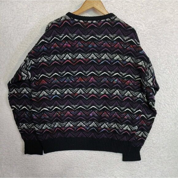 Vintage Private Club Men's Sweater 100% Acrylic Made In The USA Cosby - Picture 9 of 10